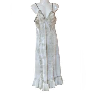 Vintage Kickernick Sage Green Tie-Dye Lingerie Slip Or Nightgown